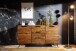 Sideboard >NISHAN< in Sheesham, Massivholz - 160x88x40cm (BxHxT)
