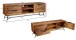 Lowboard >NISHAN< in Sheesham, Massivholz - 160x54x40cm (BxHxT)