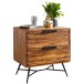 Nachtkommode >NISHAN< in Sheesham, Massivholz - 85x60x40cm (BxHxT)