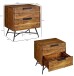 Nachtkommode >NISHAN< in Sheesham, Massivholz - 85x60x40cm (BxHxT)