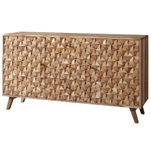 Sideboard >REWA< in Akazie, Massivholz - 140x79x40cm (BxHxT)