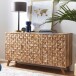 Sideboard >REWA< in Akazie, Massivholz - 140x79x40cm (BxHxT)