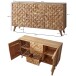 Sideboard >REWA< in Akazie, Massivholz - 140x79x40cm (BxHxT)