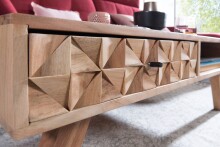 Couchtisch >REWA< in Akazie, Massivholz - 95x35x50cm (BxHxT)