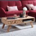 Couchtisch >REWA< in Akazie, Massivholz - 95x35x50cm (BxHxT)