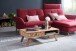 Couchtisch >REWA< in Akazie, Massivholz - 95x35x50cm (BxHxT)