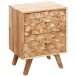 Nachtkommode >REWA< in Akazie, Massivholz - 44x61x35cm (BxHxT)