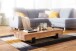 Couchtisch >WL5.602< in Akazie, Massivholz - 130x25x59cm (BxHxT)