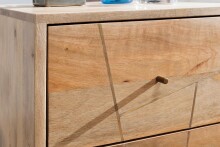 Nachtkommode >SIKAR< in Mango, Massivholz - 40x56x40cm (BxHxT)