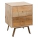 Nachtkommode >SIKAR< in Mango, Massivholz - 40x56x40cm (BxHxT)