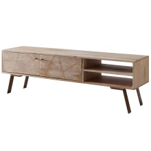 Lowboard >SIKAR< in Mango, Massivholz - 145x47x35cm (BxHxT)