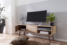 Lowboard >SIKAR< in Mango, Massivholz - 145x47x35cm (BxHxT)