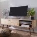 Lowboard >SIKAR< in Mango, Massivholz - 145x47x35cm (BxHxT)
