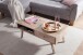 Couchtisch >SIKAR< in Mango, Massivholz - 95x42x50cm (BxHxT)