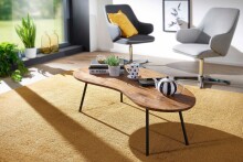 Couchtisch >WL5.617< in Sheesham, Massivholz - 122x36x63cm (BxHxT)
