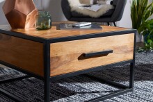 Couchtisch >WL5.623< in Sheesham, Massivholz - 65x38x65cm (BxHxT)