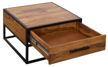 Couchtisch >WL5.623< in Sheesham, Massivholz - 65x38x65cm (BxHxT)
