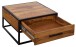 Couchtisch >WL5.623< in Sheesham, Massivholz - 65x38x65cm (BxHxT)