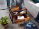 Nachttisch >WL5.624< in Sheesham, Massivholz - 50x45x45cm (BxHxT)