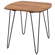 Esstisch >WL5.627< in Sheesham, Massivholz - 80x76x80cm (BxHxT)