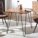 Esstisch >WL5.627< in Sheesham, Massivholz - 80x76x80cm (BxHxT)