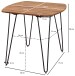 Esstisch >WL5.627< in Sheesham, Massivholz - 80x76x80cm (BxHxT)