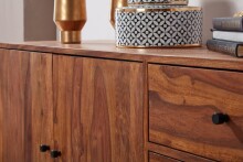 Sideboard >WL5.629< in Sheesham, Massivholz  - 145x75x45cm (BxHxT)