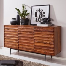 Sideboard >WL5.635< in Sheesham, Massivholz -...