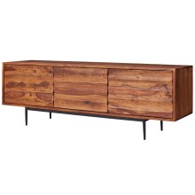 Lowboard >WL5.636< in Sheesham, Massivholz - 147x50x38cm (BxHxT)