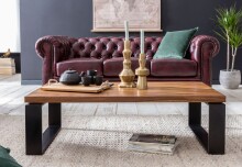 Couchtisch >WL5.650< in Sheesham, Massivholz - 115x35x60cm (BxHxT)