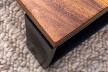 Couchtisch >WL5.650< in Sheesham, Massivholz - 115x35x60cm (BxHxT)