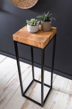 Telefontisch >WL5.654< in Akazie, Massivholz - 30x97x30cm (BxHxT)