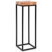 Telefontisch >WL5.654< in Akazie, Massivholz - 30x97x30cm (BxHxT)