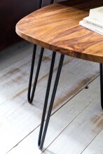 Satztisch >WL5.659< (2er-Set) in Sheesham, Massivholz - 60x56x60cm (BxHxT)