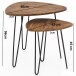 Satztisch >WL5.659< (2er-Set) in Sheesham, Massivholz - 60x56x60cm (BxHxT)