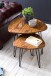 Satztisch >WL5.659< (2er-Set) in Sheesham, Massivholz - 60x56x60cm (BxHxT)