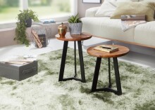 Beistelltisch >WL5.664< in Sheesham, Massivholz - 45x35cm (HxD)