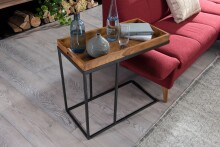 Tabletttisch >WL5.667< in Sheesham, Massivholz - 70x65x34cm (BxHxT)
