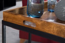 Tabletttisch >WL5.667< in Sheesham, Massivholz - 70x65x34cm (BxHxT)