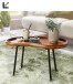 Tabletttisch >WL5.670< in Sheesham, Massivholz - 71x42 oder 51x40cm (BxHxT)