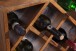 Weinregal >WL5.673< in Sheesham, Massivholz - 40x40x25cm (BxHxT)