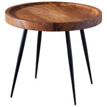 Tabletttisch >WL5.674< in Sheesham, Massivholz - 40x46cm (HxD)
