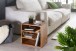 Beistelltisch >WL5.676< in Sheesham, Massivholz - 43x43x30cm (BxHxT)
