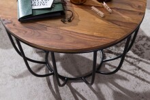 Couchtisch >WL5.677< in Sheesham, Massivholz - 39x60cm (HxD)