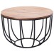 Couchtisch >WL5.677< in Sheesham, Massivholz - 39x60cm (HxD)