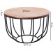 Couchtisch >WL5.677< in Sheesham, Massivholz - 39x60cm (HxD)