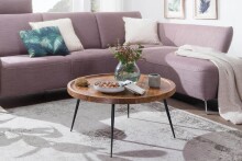 Tabletttisch >WL5.678< in Sheesham, Massivholz - 39x75cm (HxD)