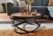 Couchtisch >MANUR< in Sheesham, Massivholz - 30x60cm (HxD)