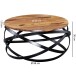Couchtisch >MANUR< in Sheesham, Massivholz - 30x60cm (HxD)