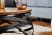 Couchtisch >MANUR< in Sheesham, Massivholz - 30x60cm (HxD)